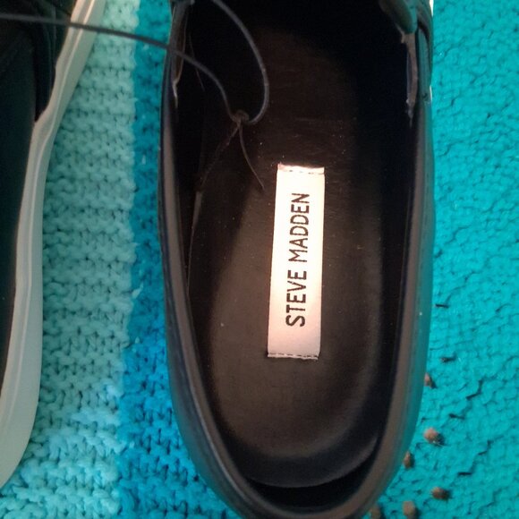 Sneaker Women's - Steve Madden Black Electic/Eltro 1S1 - Size 10M - Picture 4 of 8